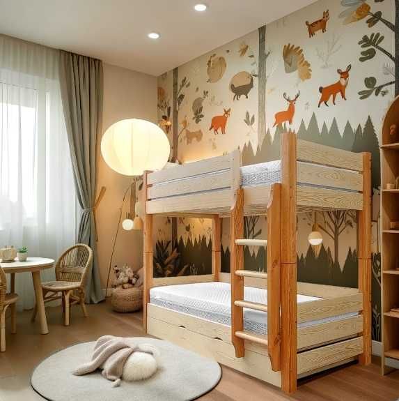 EMPIRE 90x200 łóżko piętrowe dla dorosłych skrzynia +150kg