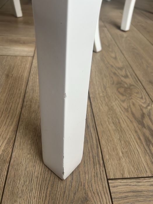 Stół glamour i 4 krzesła