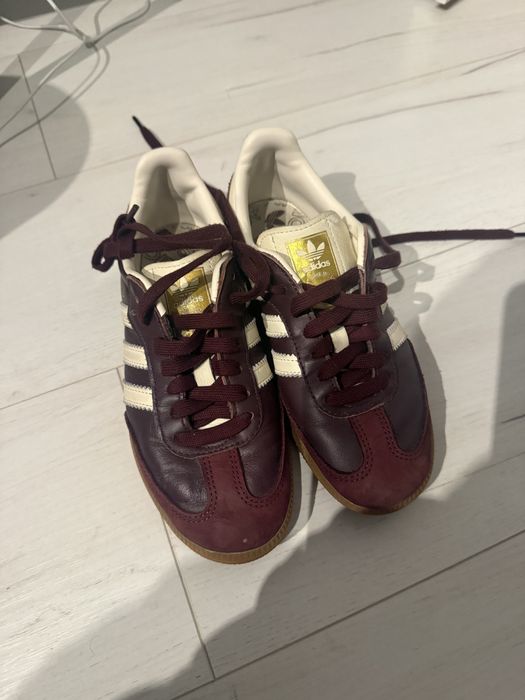 Кеди  adidas samba бордові
