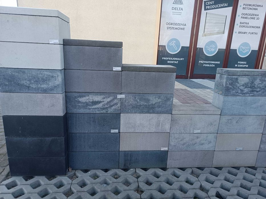 Bloczek ROYAL gładki ogrodzeniowy betonowy KOST-BET® - CAŁA POLSKA