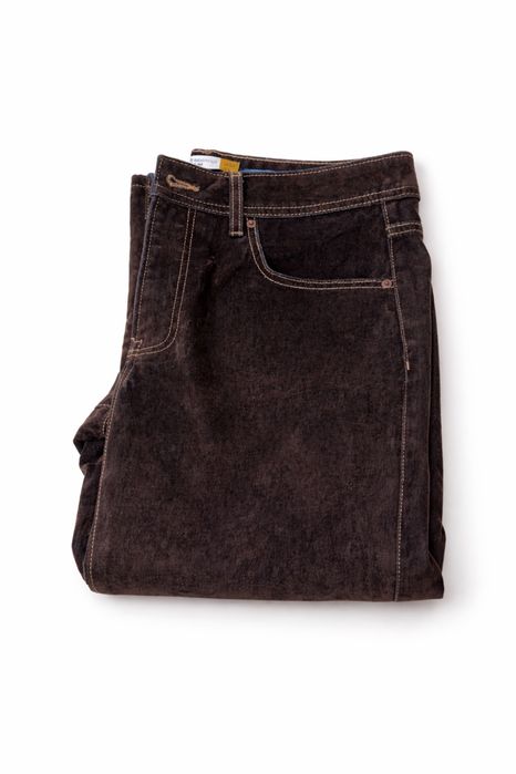 Джинси кльош замша