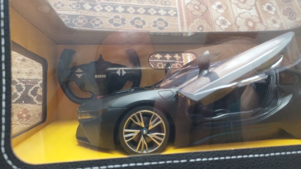 Rastar, BMW i8, czarny, samochód zdalnie sterowany, 1: 14, nowy