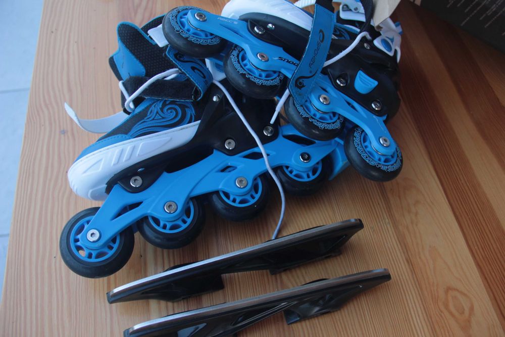 Spokey Snooki Rolki łyżwy 2w1 jak nowe 33-36