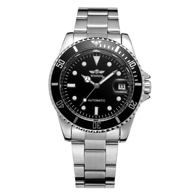 Часы наручные механические Winner Basel Automatic мужские, годинник наручний чоловічий механічний