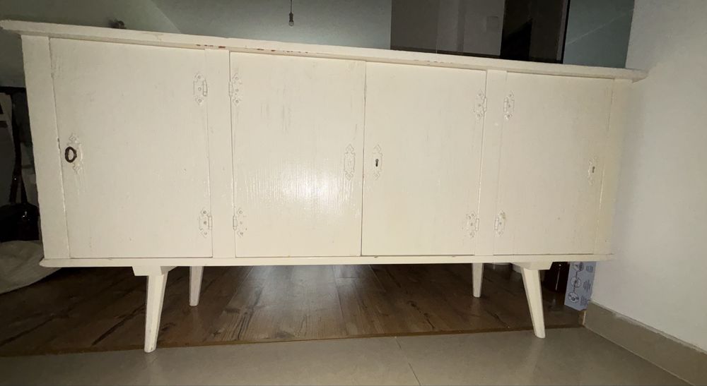 Drewniane szafki kuchenne styl rustykalny shabby chic