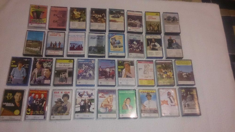 música de baile, tradicional, regional e pimba (cassetes) portuguesa