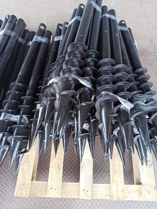 Гвинтові палі, винтовые сваи, геошуруп, монтаж, сваї, фундамент