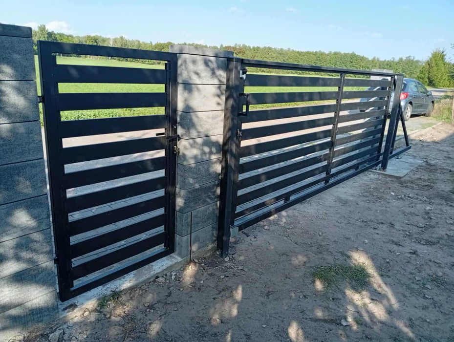 Ogrodzenie Palisadowe / Panelowe Panel 3D