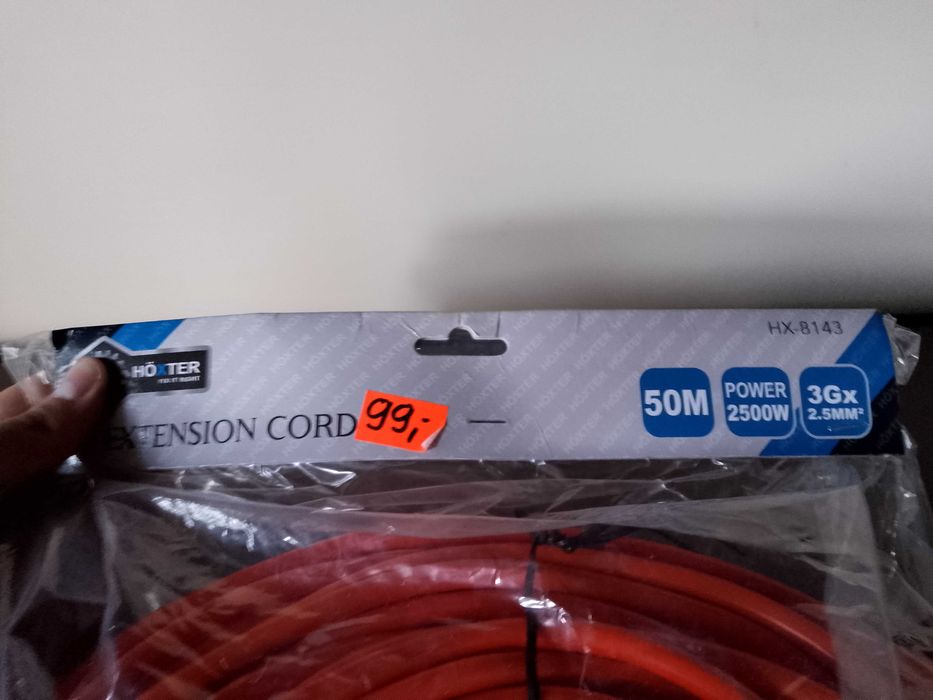 50M przedłużacz ogrodowy budowlany kosiarka 3X2,5 kosiarka elektryczna