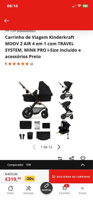 Carrinho de bebé