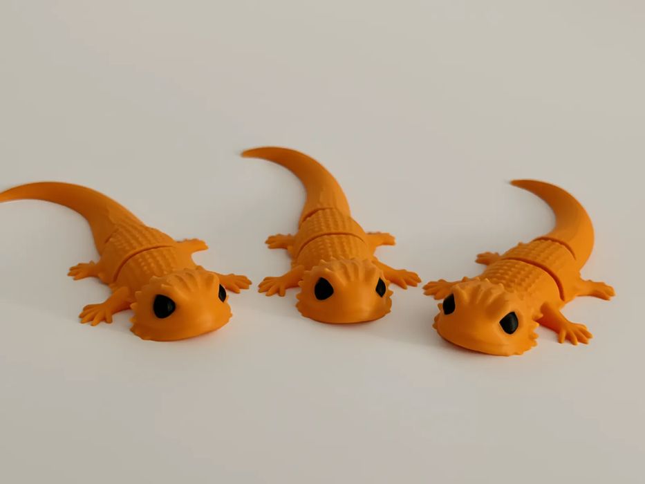 Lagarto Dragão Barba Articulado Pequeno