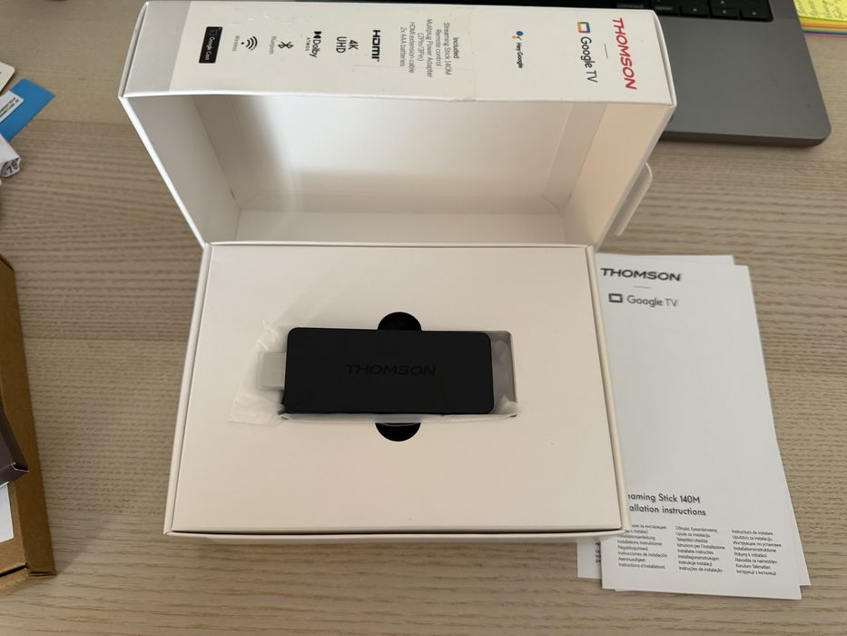 Thomson Streaming Stick 140M 4K UHD — Google TV