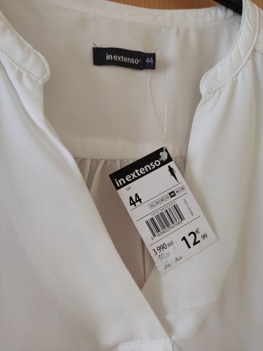 NOWA elegancka bluzeczka śmietankowa, r. 44
