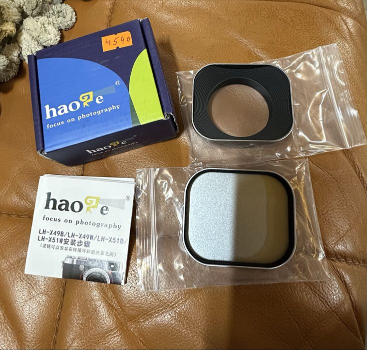 Haoge LH-EW2 49 мм квадратна металева бленда, Canon Nikon Sony Leica
