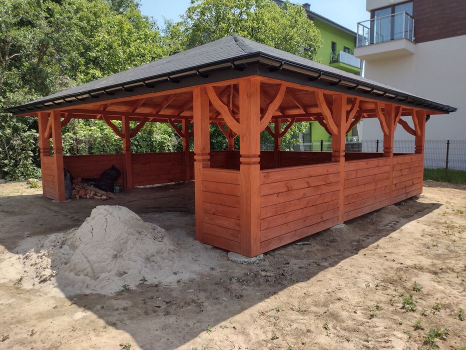 Altana Ogrodowa Biesiadna,Wiata Garażowa 6x6 m