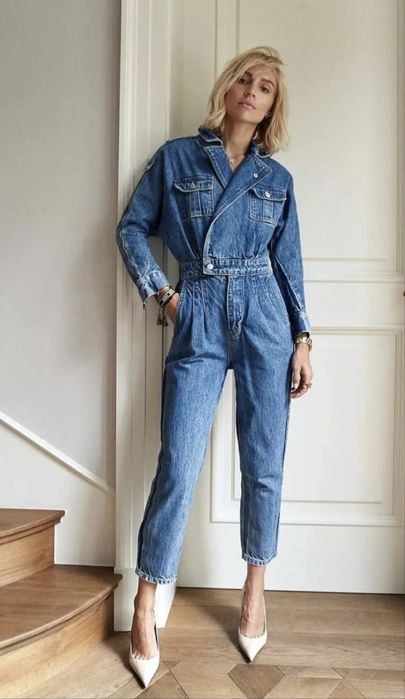 Джинсовый комбинезон Zara