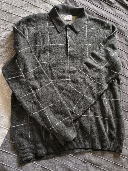 Sweter męski Old Navy z kołnierzykiem.