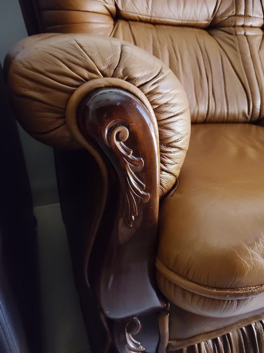 Sofá cama e dois cadeirões