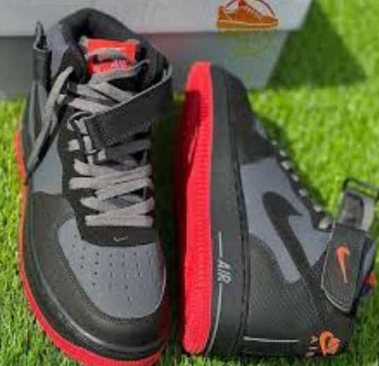 Sapatihas Nike AIR force 1 Mid ( Hot lava) Dark Grey