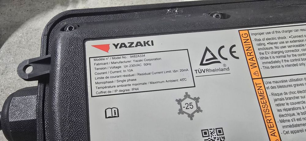 Carregador carro elétrico / híbrido Yazaki