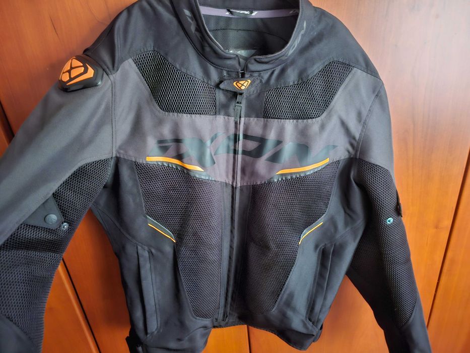 Casaco motard de verão Ixon Draco laranja XXL