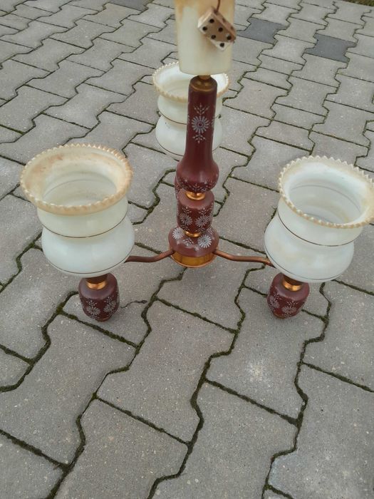 Żyrandol PRL 3 punkty