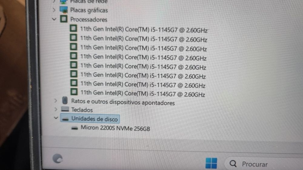 Dell Latitude 5520 i5 de 11th geração