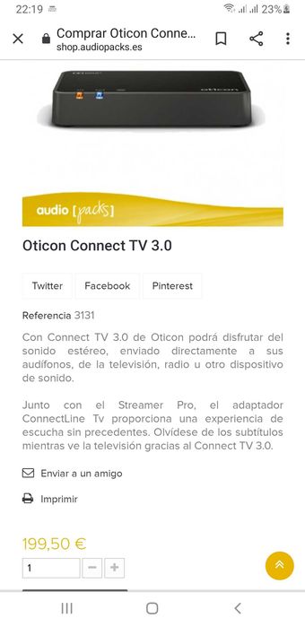 Adaptador de televisão 3.0 opticon