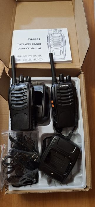 Рації Baofeng TH-888S 2шт +гарнітура