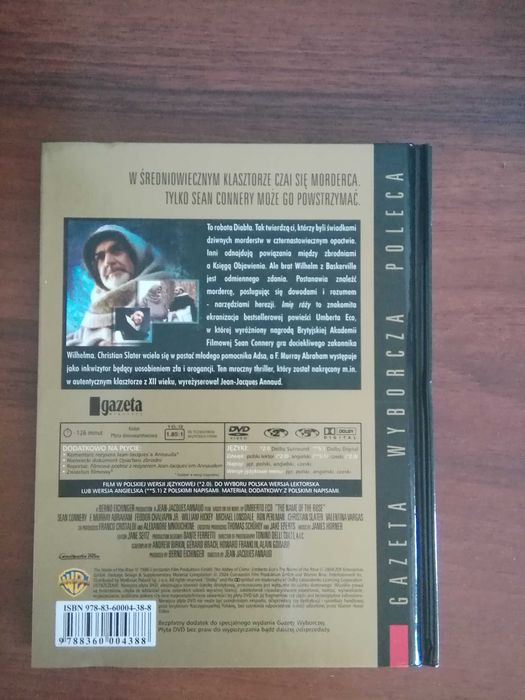 " W imię róży" DVD, kolekcja Gazeta Wyborcza.