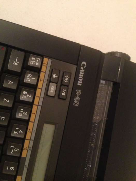 Máquina Escrever Canon s-90