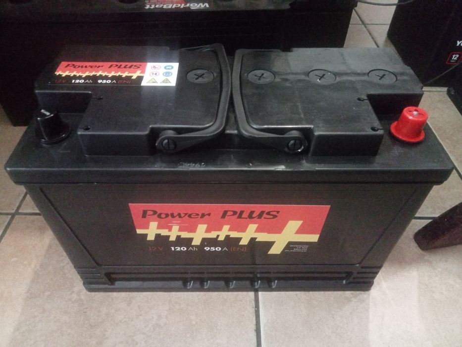 Akumulator 120Ah P+ 12V 950A EN POWERPLUS 120 Ah