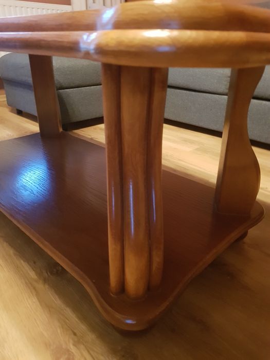 Piękna stylowa dębową ławs