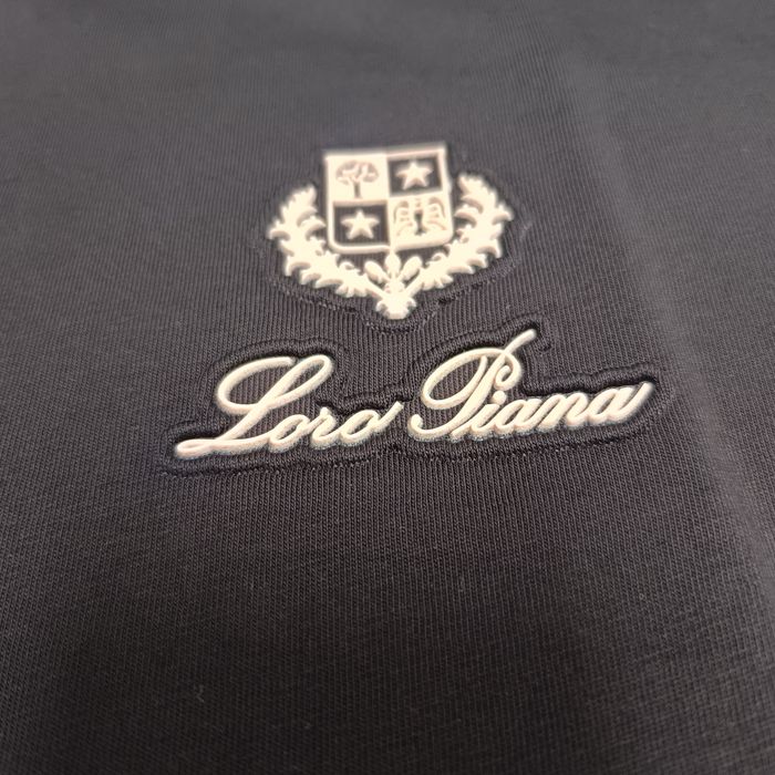 Nowy, męski czarny t-shirt Loro Piana rozmiar XL