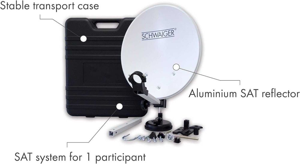 Kempingowy zestaw anteny satelitarnej, cyfrowe akcesoria kempingowe