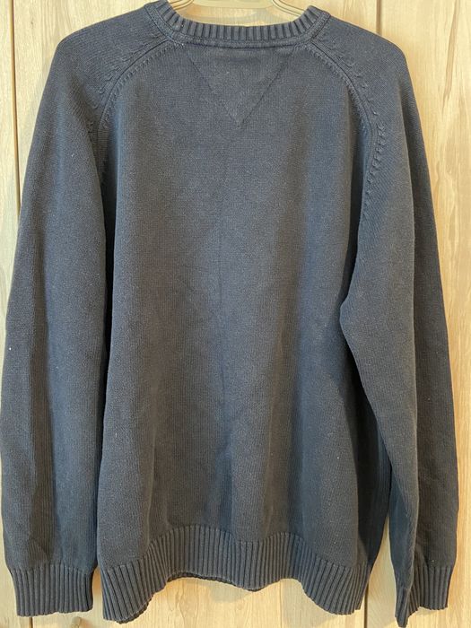 Daniel Hetcher r 56 XXL  granatowy sweter bawełna crewneck ciepły bawe