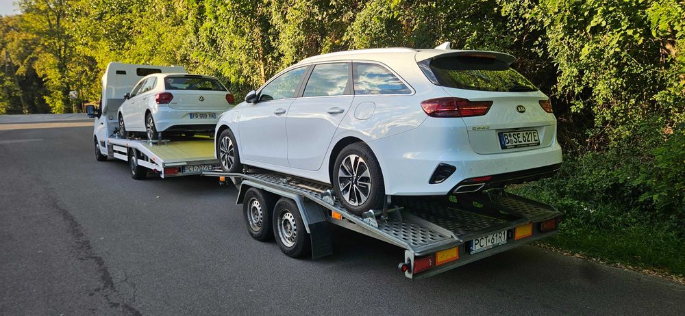 Transport Pojazdów Holowanie Pomoc Drogowa Lubasz Polska Europa