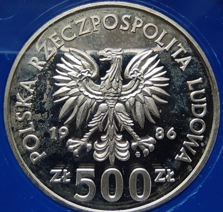 500 zł 1986 Sowa PRL