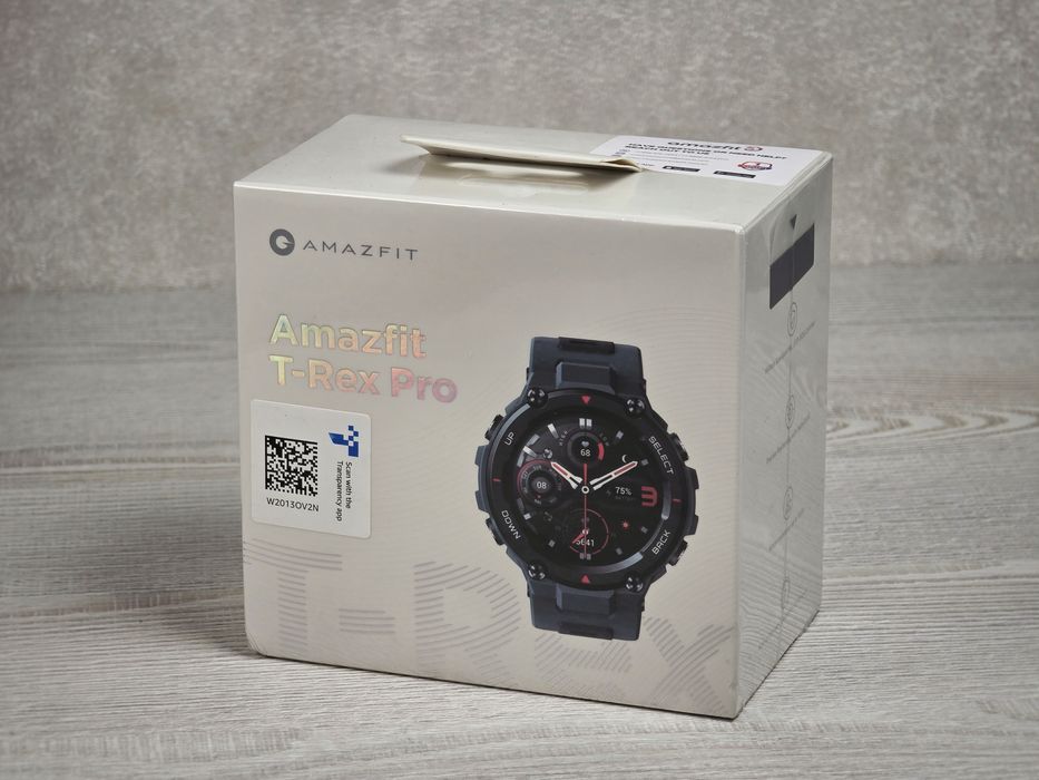 НОВИЙ! • Тактичний смарт-годинник Amazfit T-Rex Pro Steel Blue