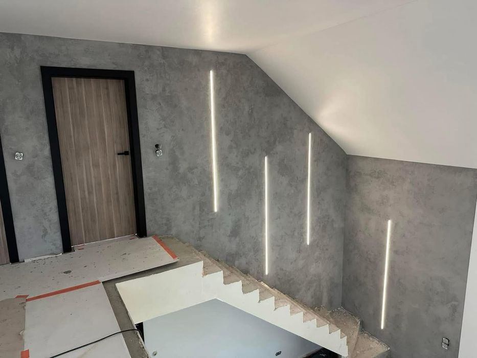 Beton architektoniczny tynki dekoracyjne elewacja rdza mikrocement