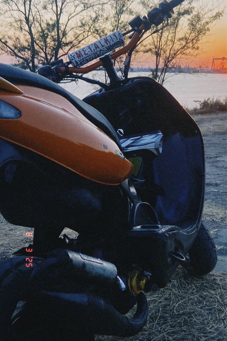 Malaguti F15 на воде. 70сс.