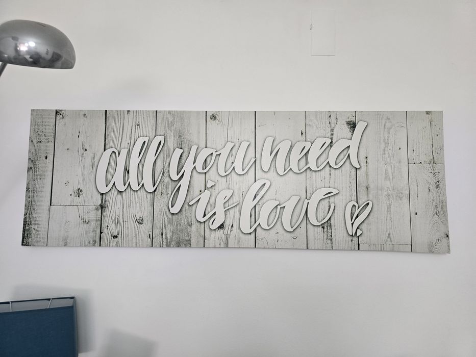 Tela/ quadro "all you need is love"