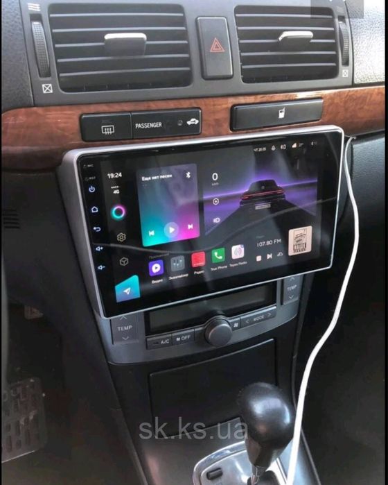 Якісна магнітола CarPlay швидкий процесор Toyota Avensis Авенсис 02-08