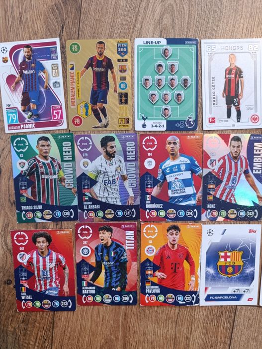 Karty piłkarskie match attax panini FIFA adrenalyn