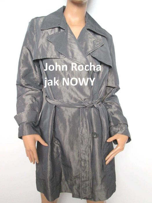 John Rocha lekki płaszcz trencz jak nowy 12 M L 38 40