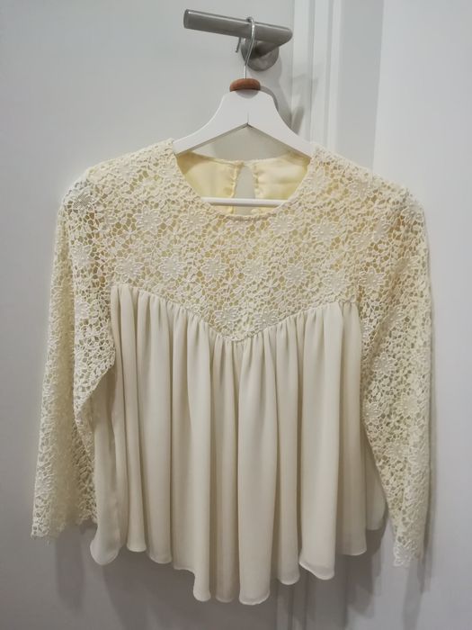Blusa zara com renda