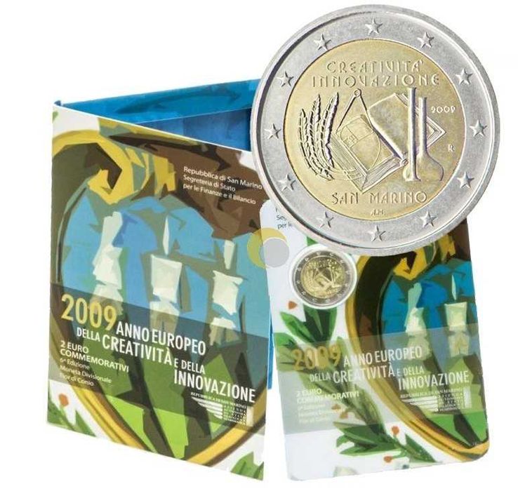 San Marino  - - - - - Moedas Comemorativas de 2 Euros