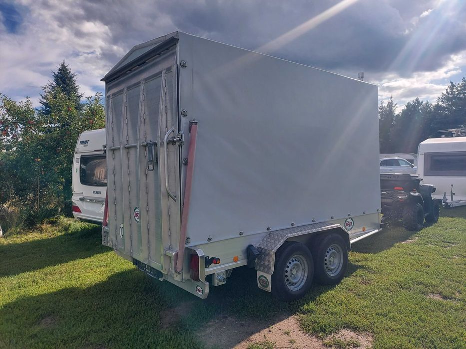 przyczepa do transportu koparki, quada, traktorka - Plandeka- Baos made in Germany