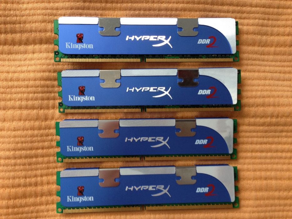 Kit 4gb ddr2 - memorias 4x1gb ddr2 pc6400 Kingstom HyperX