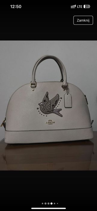 Torebka coach kremowa vintage